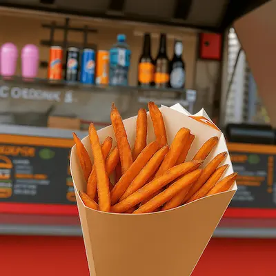 Frytki z batata Straż Pożarcie